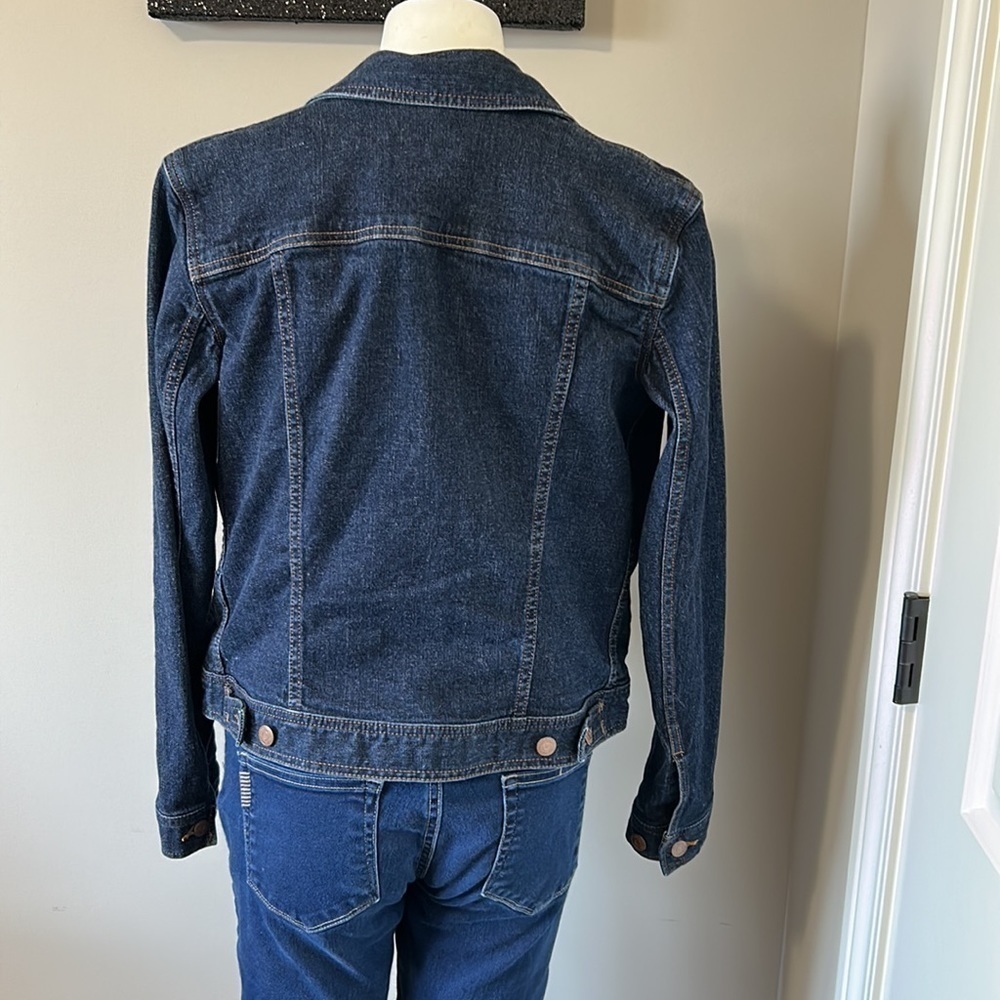 LAUREN Ralph Lauren Jean Jacket Womens Denim Trucker Jacket Pockets Sz XS - Picture 5 of 12